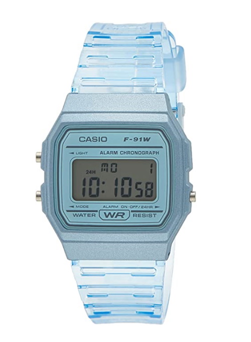 Relógio Feminino Casio Vintage Standard F-91Ws-2Df Azul